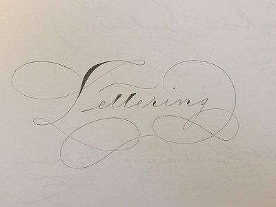 Spencerian lettering calligraphy hand drawn lettering