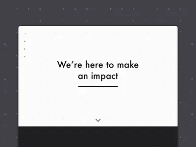 Jakt Branding - Website bold branding jakt minimal text type website