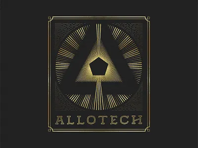 Allotech branding design handletter lettering logo type typography