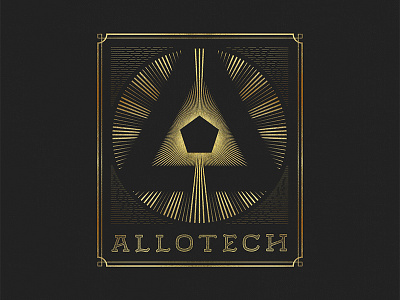 Allotech branding design handletter lettering logo type typography