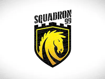 Horse Shield Military Crest Logo crest design logo sniper soldier stronghold tank template vintage war