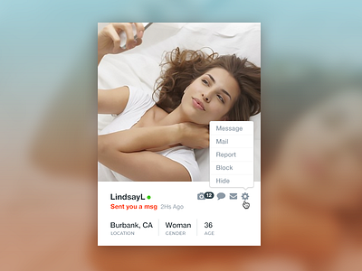User Profile Card 006 card dailyui member profile user