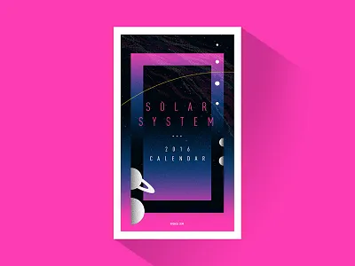 Solar System Calendar 2016 asotronomy planet print