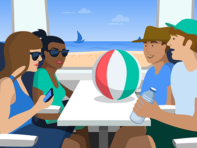 Train trip to Brighton beach beach ball brighton friends people on train summer sunglasses train travel