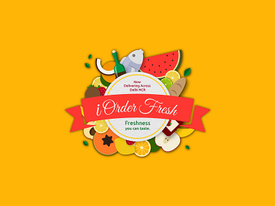 I Order Fresh art branding design graphics idea illustrations inspiration logo logodesign logodesigner retro vintage