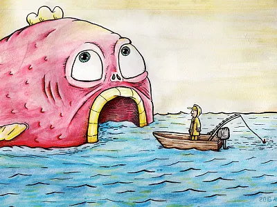 Fishin' around illustration