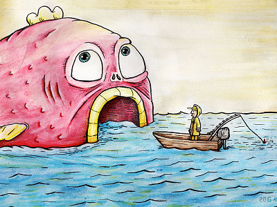 Fishin' around illustration