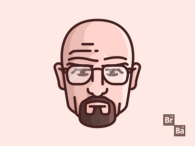 Breaking Bad_Walter White avatar breaking bad bryan cranston crystal digital art fan art heisenberg illustration portrait vector wallpaper walter white