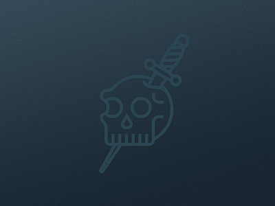 Skull Doodle dagger death design doodle icon illustration logo skull tattoo traditional vector