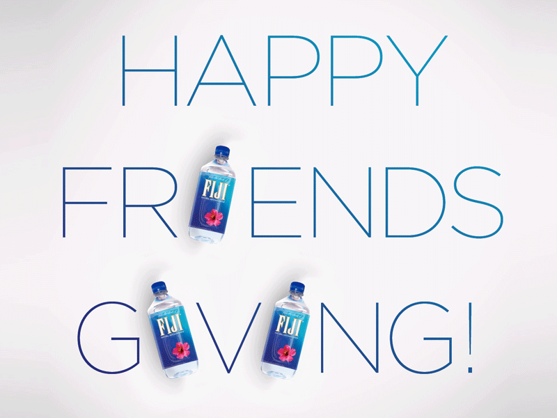 Happy Friends Giving fijiwater socialmedia