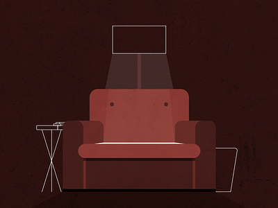 Red Chair art art direction design illustration illustrator motion design motion graphics red styleframe vector