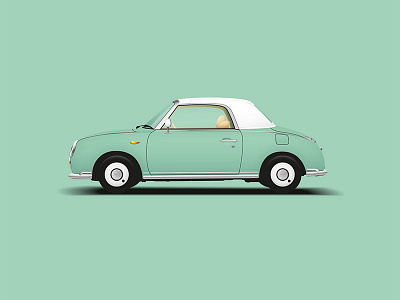 Nissan Figaro car figaro illustration nissan nissan figaro vector