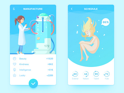 Create Human APP and Illustration create human illustration manufacturing science