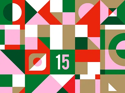 15 christmas colour geometric pattern patterns xmas