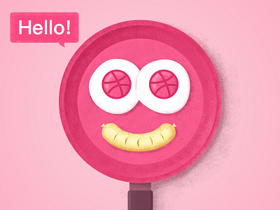 Good morning,dribbble! dribbble smile