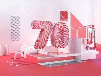 Fonestar 70 Anniversary 3d 70 cgi color fonestar jvg life red render still