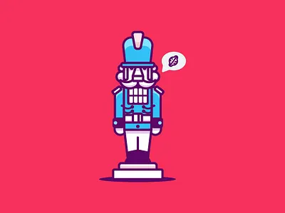 Nutcracker chompers colorful graphicdesign illustration lovely nutcracker nuts simple