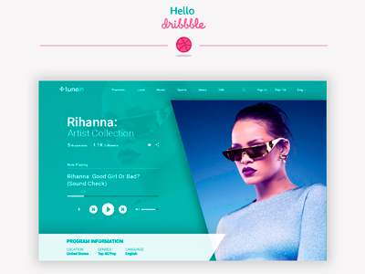 Concept of tunein.com concept radio redesign tunein web