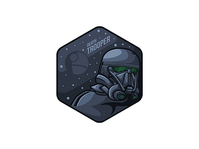 Death Trooper clone colors dark death gradient one rogue space star trooper vector wars