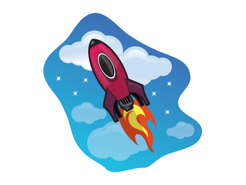Rocket Animation animation fun illustration rocket vector