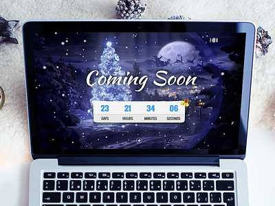 Christmas Coming Soon Template christmas coming soon gift holidays html5 new year responsive santa claus season snow winter xmas