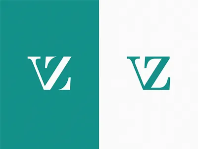 monogram VZ icon illustration logo symbol