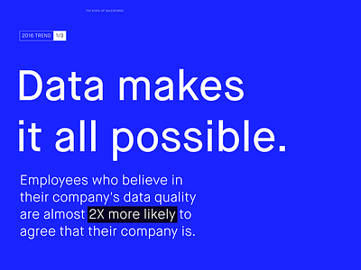 Annual data report mock blue cobalt layout printdesign