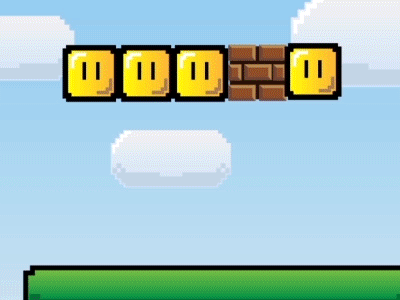 Mario Bros 90s animation coin game jump mario bros motion