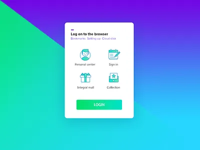 The popup of browser user login browser interface login popup ui user