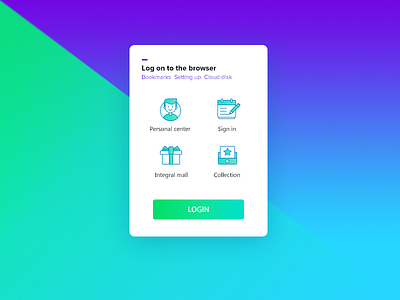 The popup of browser user login browser interface login popup ui user