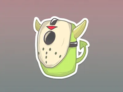 Lil Bro #8 art character fan fridaythe13th illustration jason movie sticker stickers