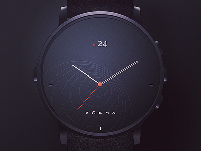 Personal Watchface date hour time ui ux watch watchface