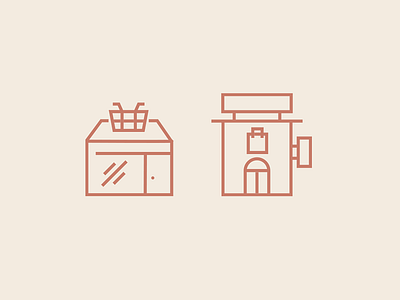 Shop 'til you drop icon icons line mono shop shopping store supermarker