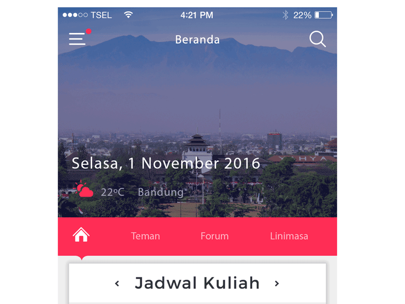 Beranda Swipe Up app education mobile ui ux