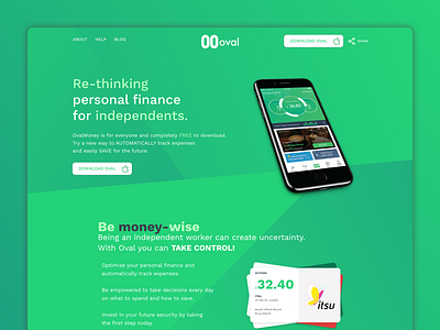 Oval Money | Landing Page finance fintech landing money money wise oval ovalmoney steps