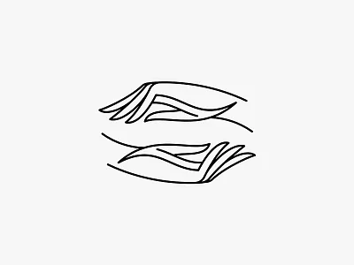 Hands hands icon lined lines logo mark monoline