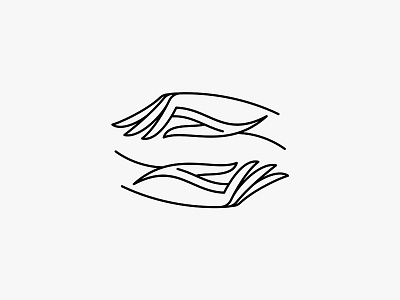 Hands hands icon lined lines logo mark monoline