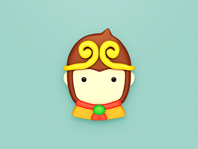 Wukong Ins icon monkey wukong yellow