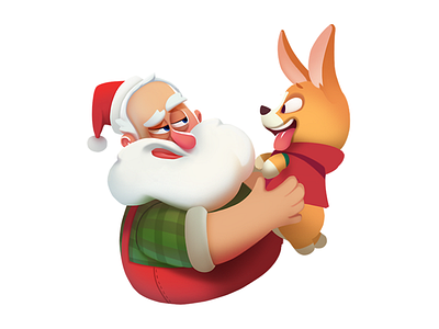 McCorgi character christmas corgi cute imessage ios stickers