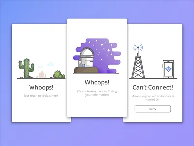 Error & Empty States ios mobile ui