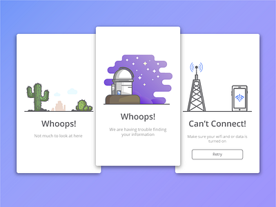 Error & Empty States ios mobile ui