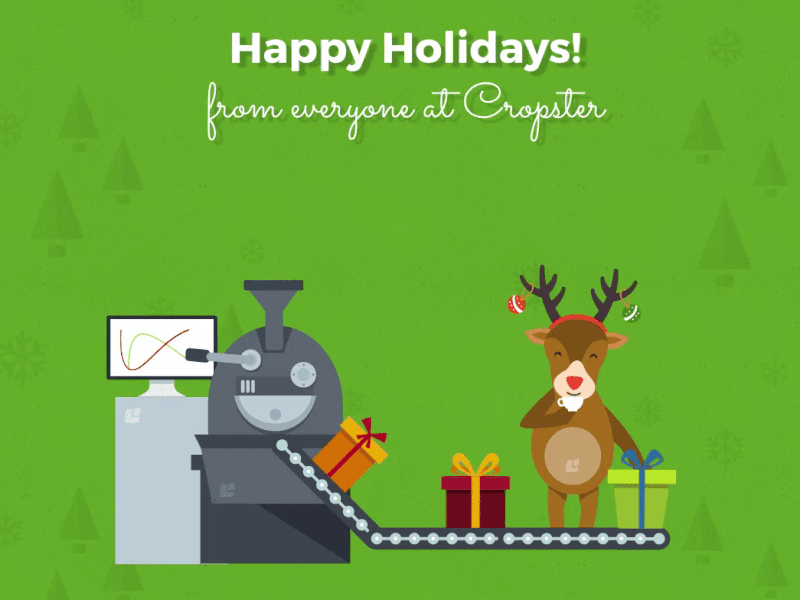 Cropster Christmas Animation animation christmas coffee roasting cropster css html5