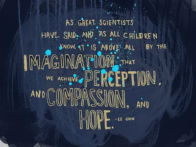 New Years Card art author ink lettering paint quote rough splatter