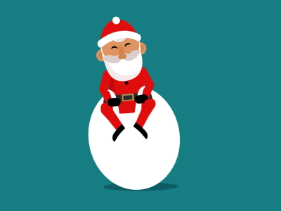 Bouncing Santa aftereffects character christmas debut santa