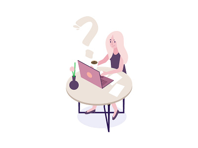 Dovetail: Design your email or SMS study character computer creative design dovetail environment icons illustrations laptop style work workspace