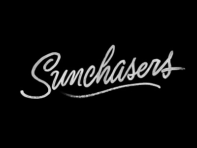 Sunchasers calligraphy design handlettering lettering script type typography