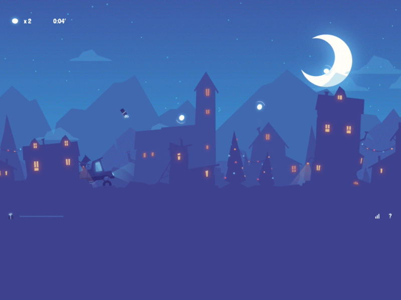 Santa's Hood! #2 animation christmas dev experiment game illustration santa webgl woods xmas