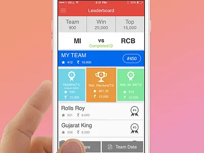 Leaderboard apple colorful flat icons. ios leaderboard share sports team ui ux winner