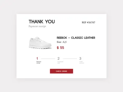 DailyUI #17 - Email Receipt