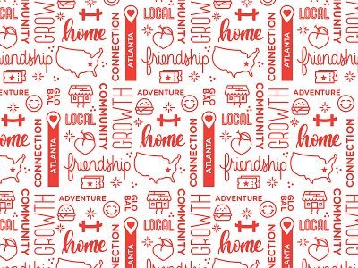Pattern Everything atlanta branding georgia icon illustration line pattern repeating pattern